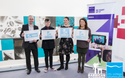 Students from City College Plymouth get involved in a brand re-fresh for Plymouth Barbican Waterfront